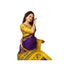 Generic Women's Soft Dola Cotton Kalamkari Printed Saree With Unstitched Blouse 5.5Mtr (Purple)
