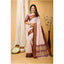 Generic Women's Soft Cotton Silk Printed Saree With Unstitched Blouse 5.5Mtr (Maroon)
