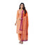 Generic Women's Cotton Blend Printed Kurti With Pant Dupatta Set (Coral)