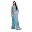 Generic Women's Jimmy choo Embellished Bollywood Saree With Unstitched Blouse 5.5Mtr (Light Blue)