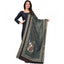 Generic Women's chanderi silk Printed Dupatta (Black, Length: 2 Mtr)