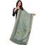 Generic Women's chanderi silk Printed Dupatta (Green, Length: 2 Mtr)