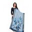 Generic Women's chanderi silk Printed Dupatta (Blue, Length: 2 Mtr)