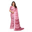 Generic Women's Georgette Printed Saree With Unstitched Blouse 5.5Mtr (Pink)