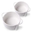 Generic Cotton 8x4 Inch Round 2 Set With Jhalar Bedside Organizer (White)