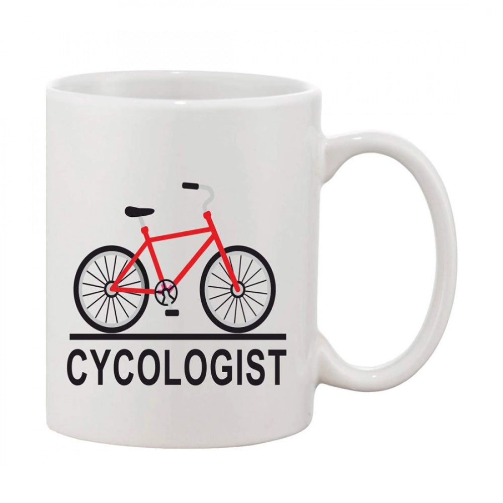 Generic Printed Ceramic Coffee Mug - 1 Pieces, White, 11oz Main image
