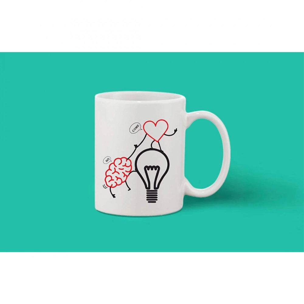 Generic Printed Ceramic Coffee Mug - 1 Pieces, White, 11oz Secondary image