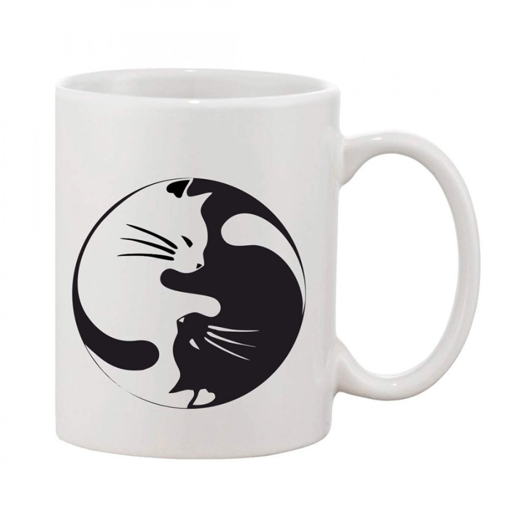 Generic Printed Ceramic Coffee Mug - 1 Pieces, White, 11oz Main image