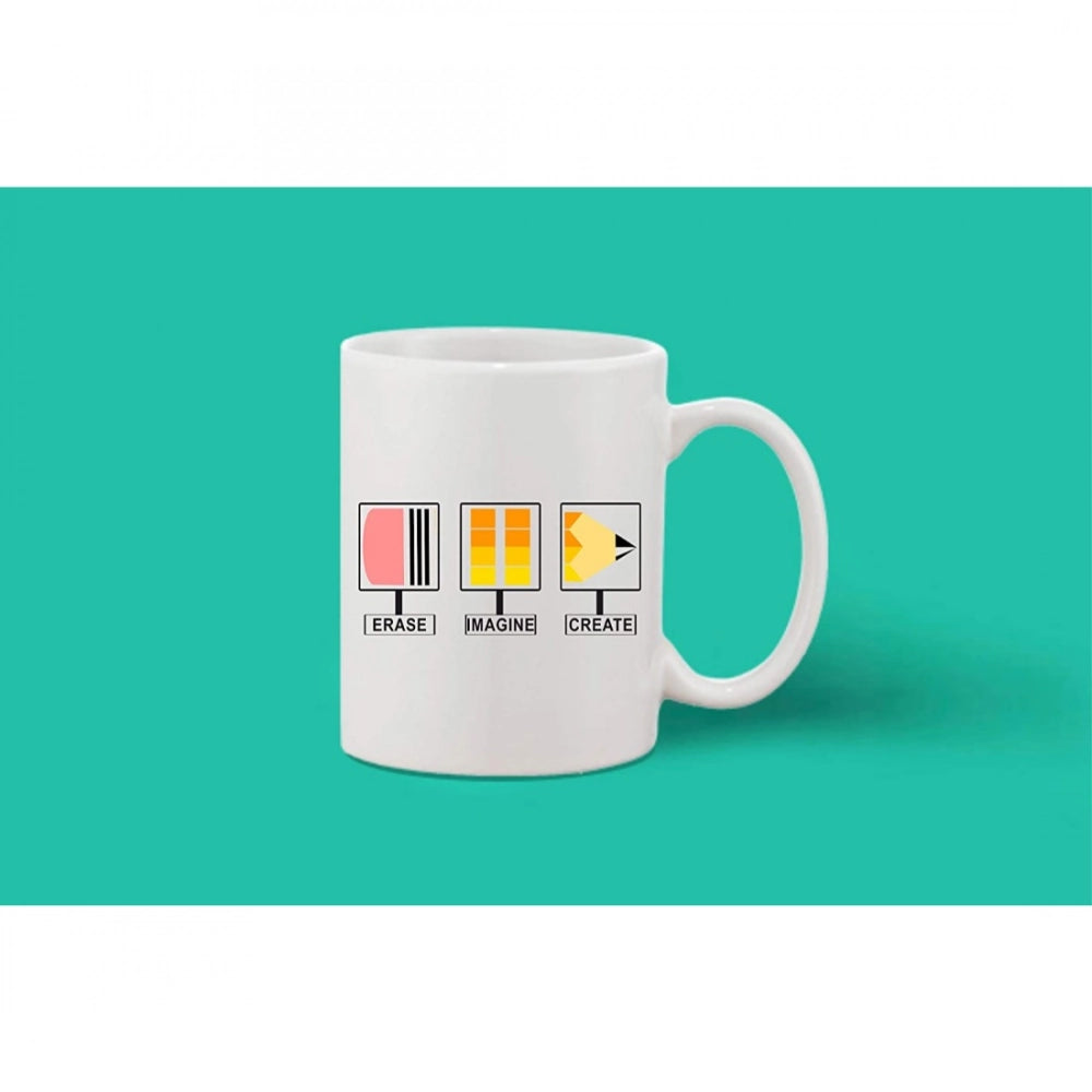 Generic Printed Ceramic Coffee Mug - 1 Pieces, White, 11oz Secondary image