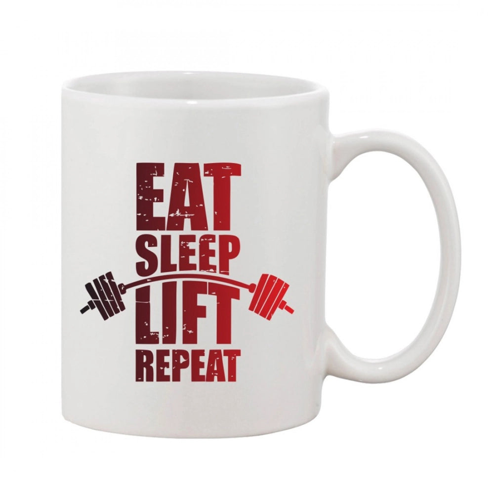 Generic Printed Ceramic Coffee Mug - 1 Pieces, White, 11oz Main image