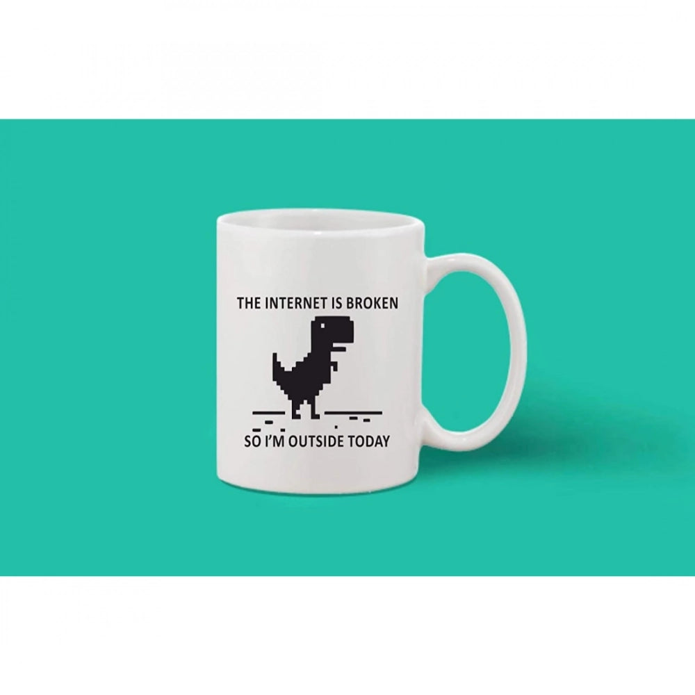 Generic Printed Ceramic Coffee Mug - 1 Pieces, White, 11oz Secondary image