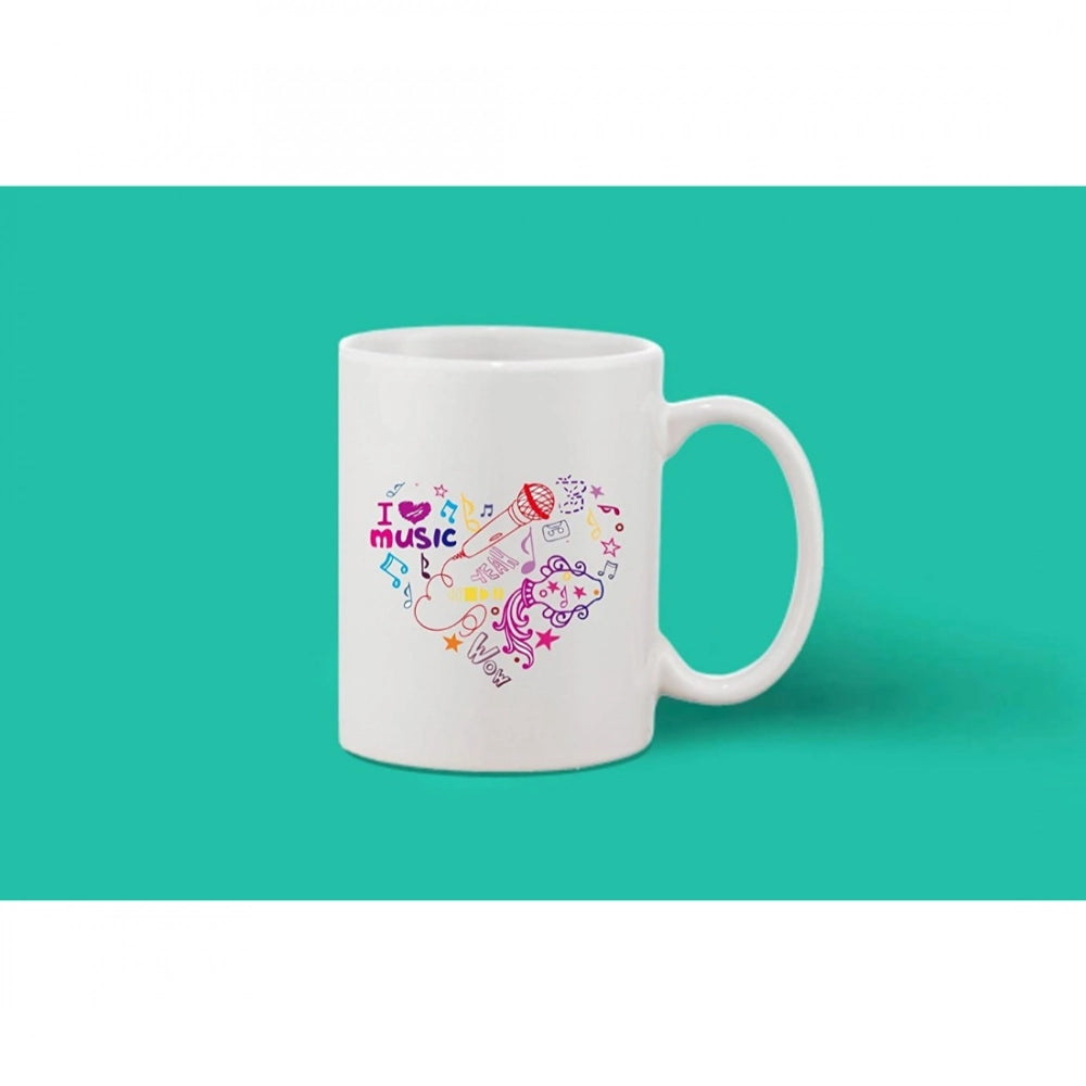 Generic Printed Ceramic Coffee Mug - 1 Pieces, White, 11oz Secondary image