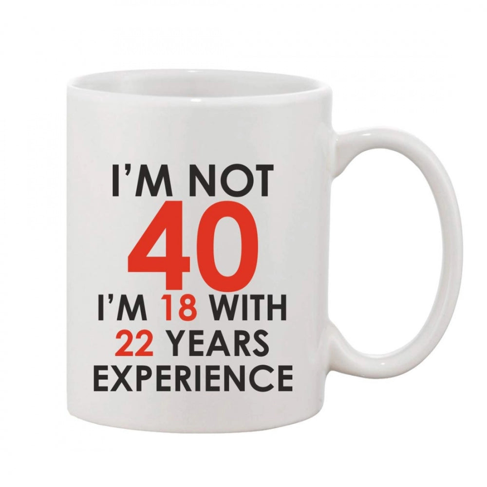Generic Printed Ceramic Coffee Mug - 1 Pieces, White, 11oz Main image