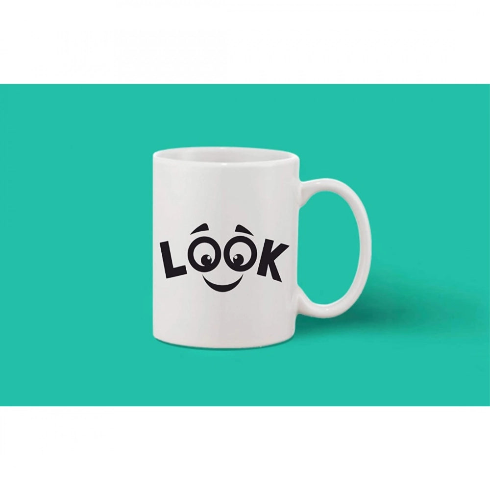 Generic Printed Ceramic Coffee Mug - 1 Pieces, White, 11oz Secondary image