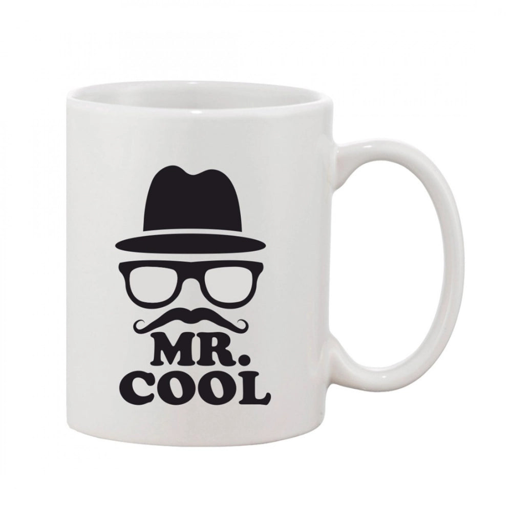 Generic Printed Ceramic Coffee Mug - 1 Pieces, White, 11oz Main image
