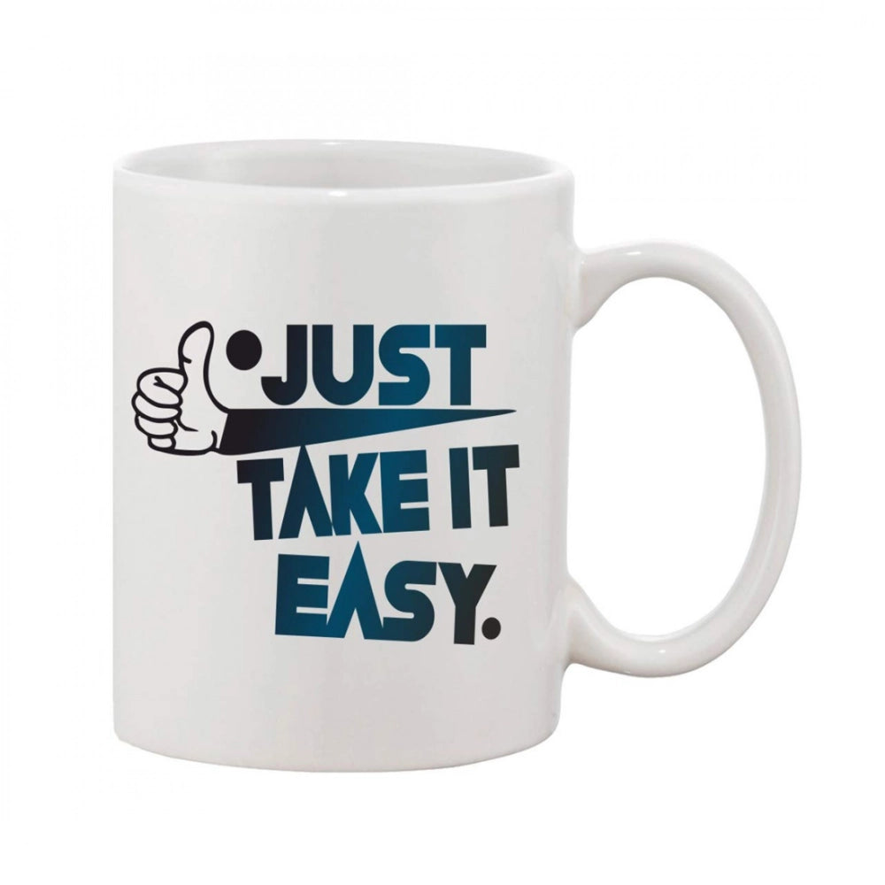 Generic Printed Ceramic Coffee Mug - 1 Pieces, White, 11oz Main image