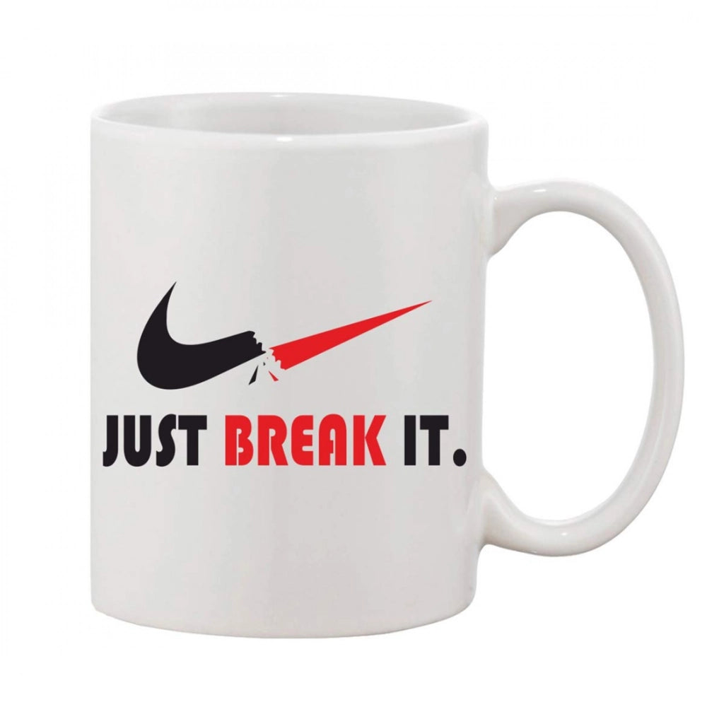 Generic Printed Ceramic Coffee Mug - 1 Pieces, White, 11oz Main image