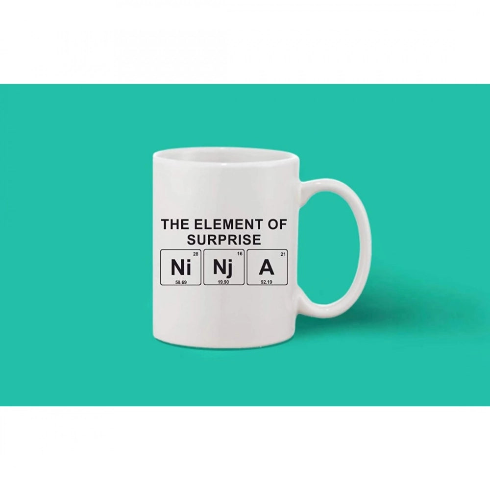 Generic Printed Ceramic Coffee Mug - 1 Pieces, White, 11oz Secondary image