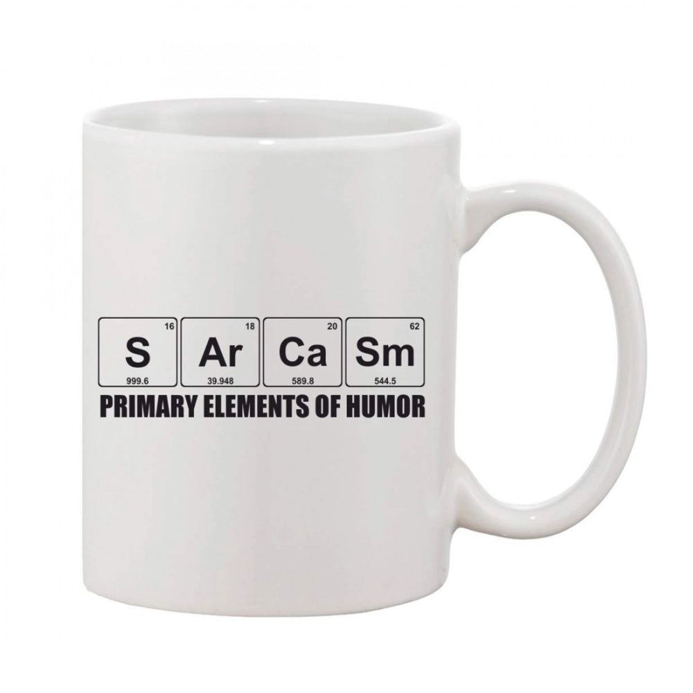 Generic Printed Ceramic Coffee Mug - 1 Pieces, White, 11oz Main image