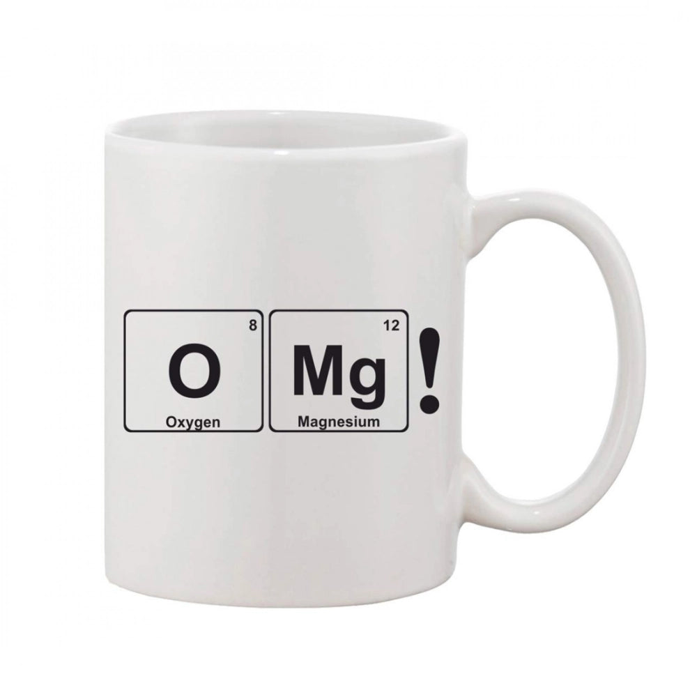 Generic Printed Ceramic Coffee Mug - 1 Pieces, White, 11oz Main image