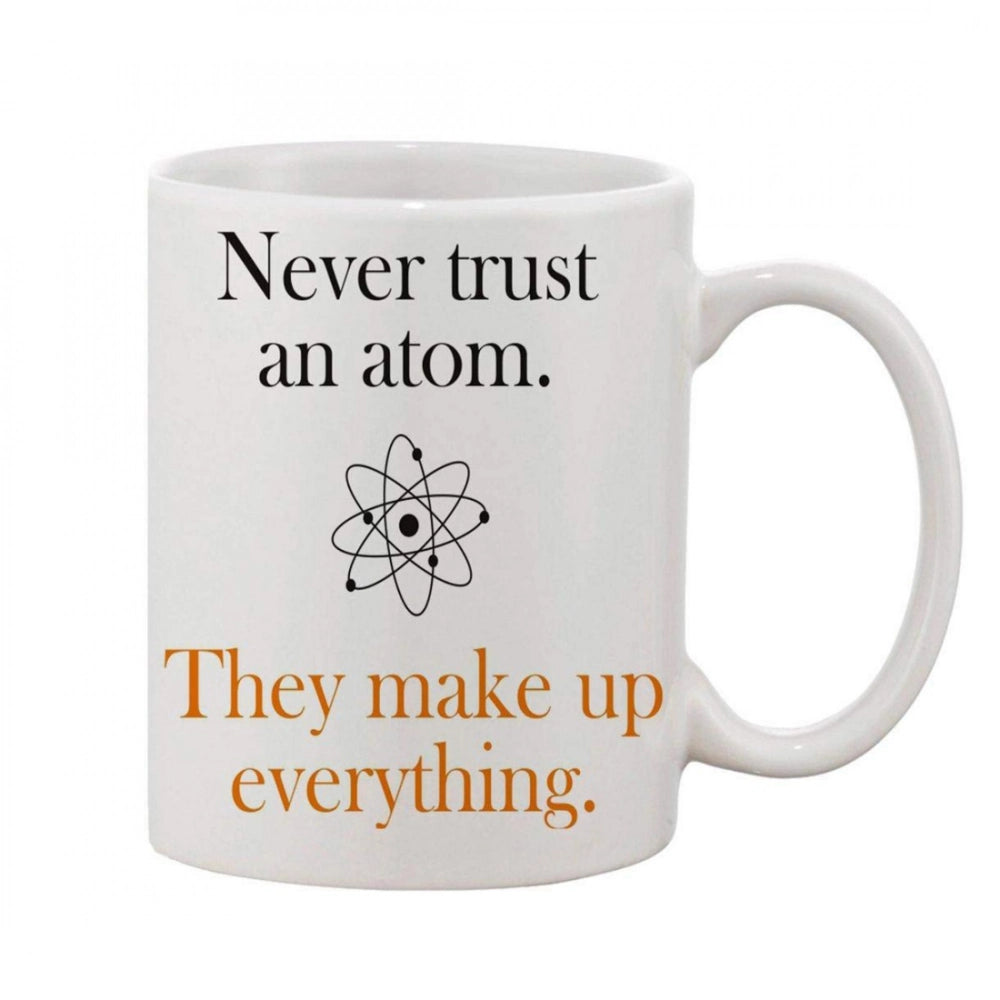 Generic Printed Ceramic Coffee Mug - 1 Pieces, White, 11oz Secondary image