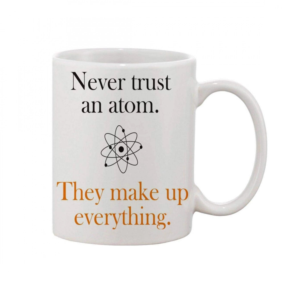 Generic Printed Ceramic Coffee Mug - 1 Pieces, White, 11oz Main image