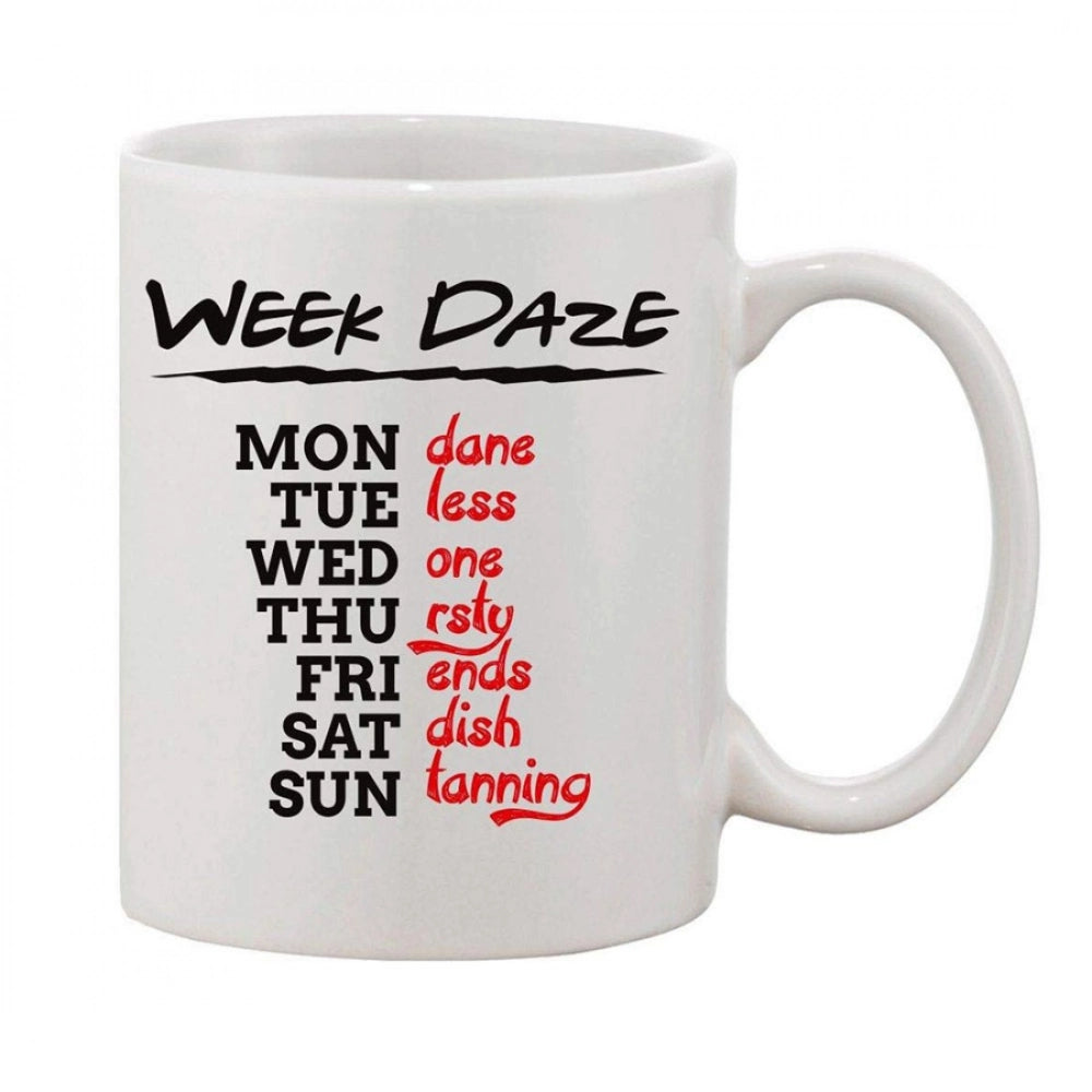 Generic Printed Ceramic Coffee Mug - 1 Pieces, White, 11oz Main image