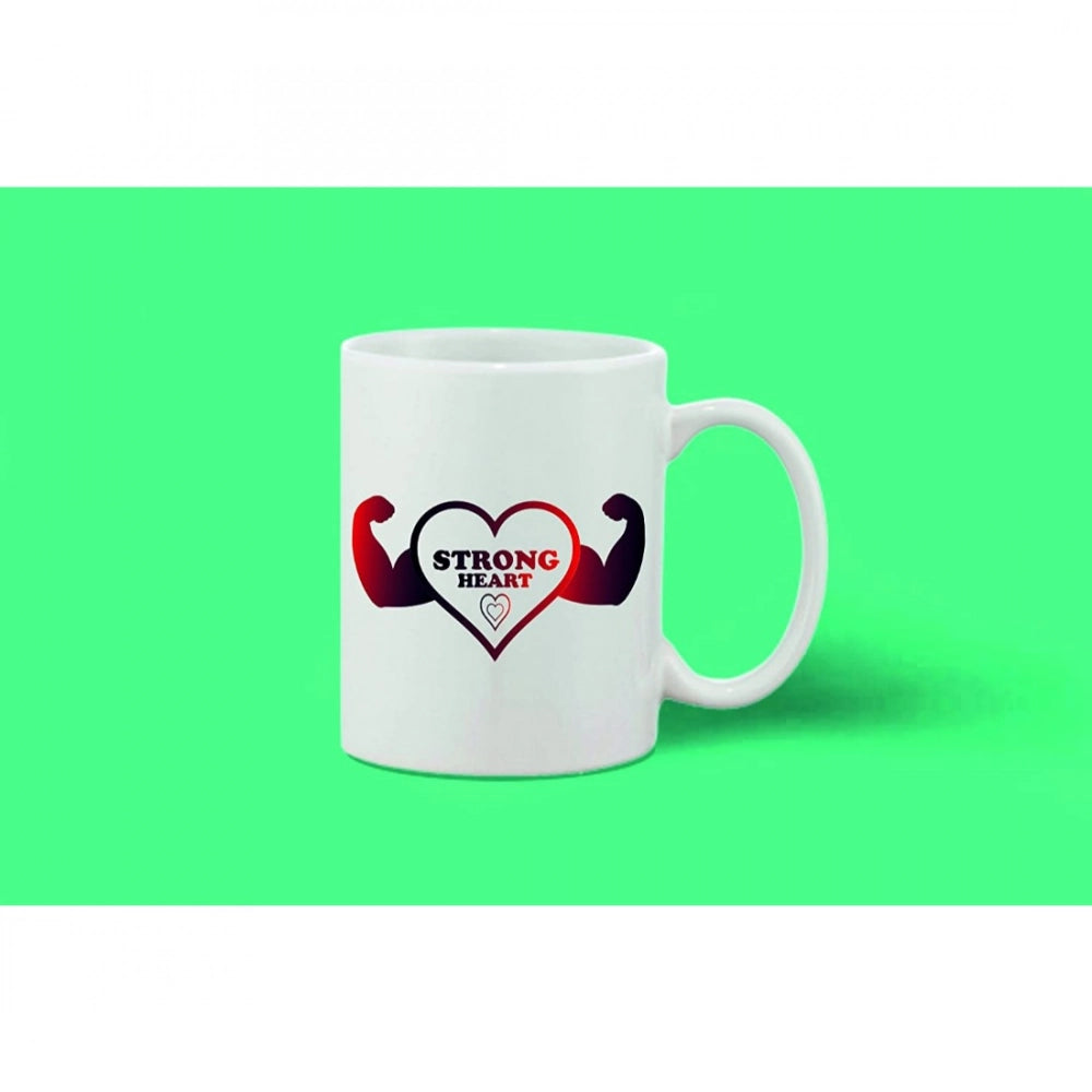Generic Printed Ceramic Coffee Mug - 1 Pieces, White, 11oz Secondary image