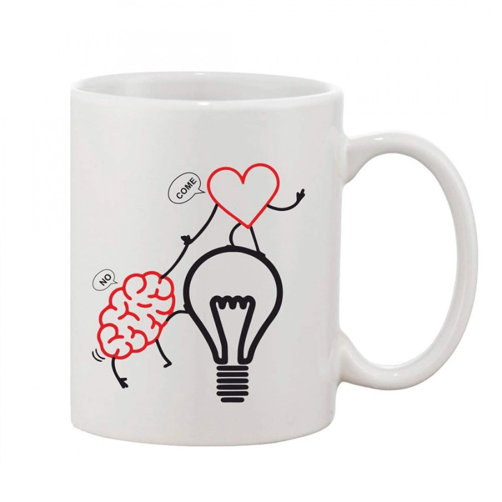 Generic Printed Ceramic Coffee Mug - 1 Pieces, White, 11oz Main image