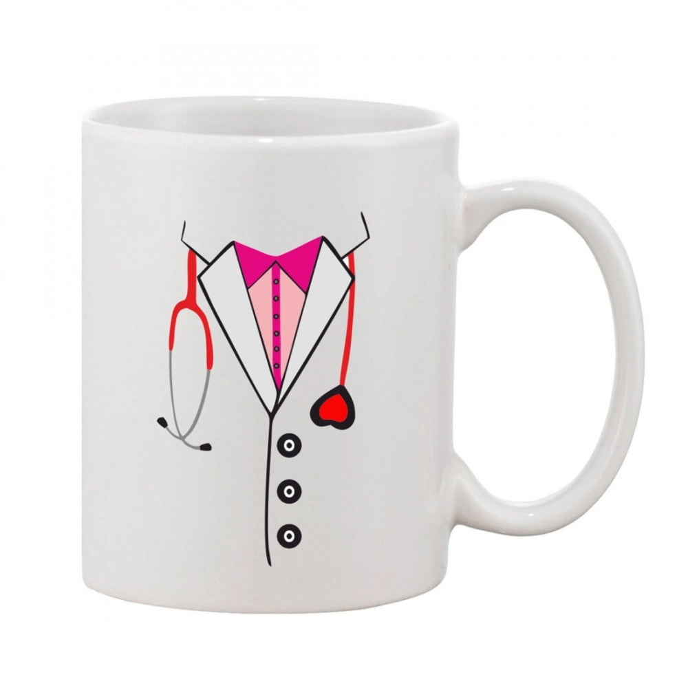 Generic Printed Ceramic Coffee Mug - 1 Pieces, White, 11oz Main image