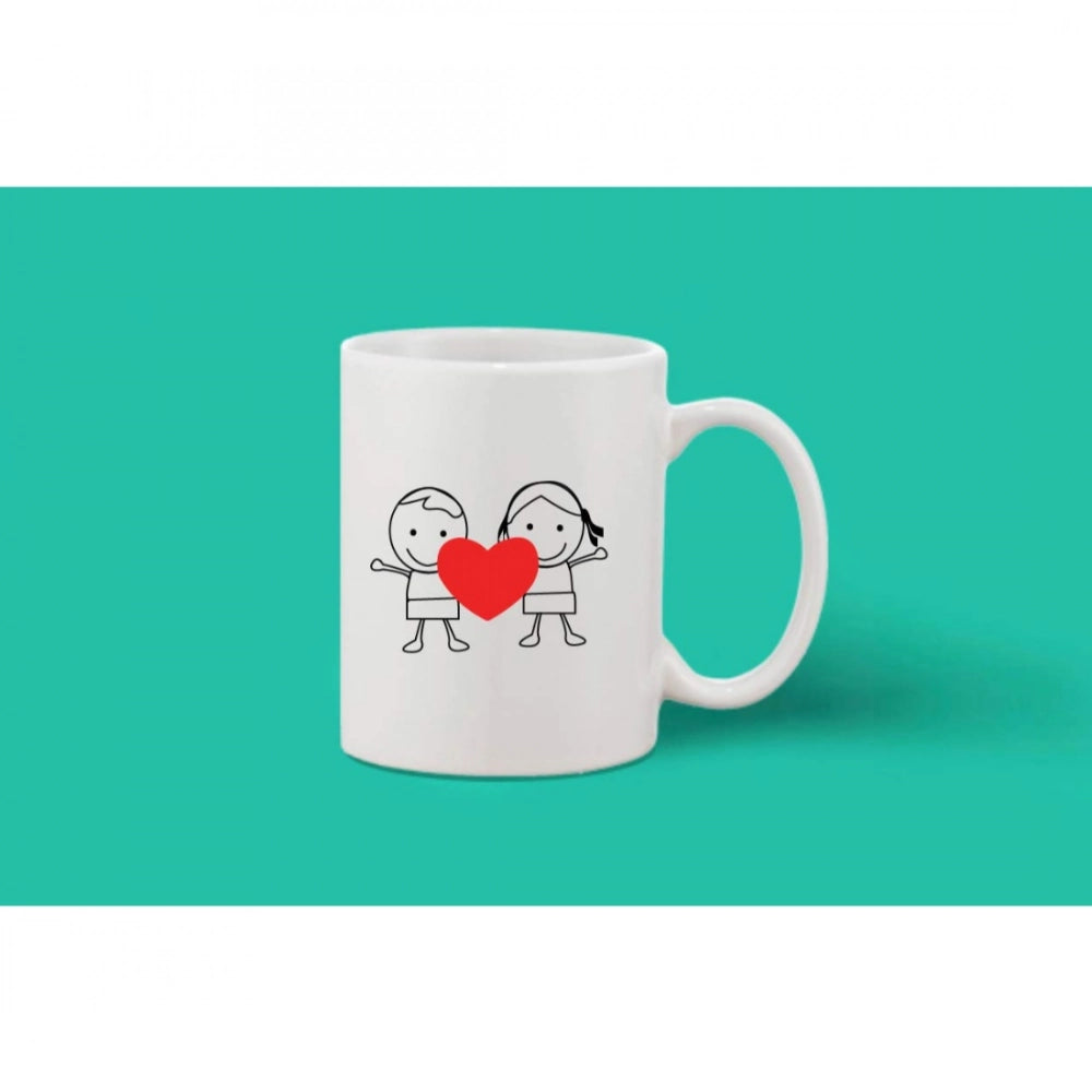 Generic Printed Ceramic Coffee Mug - 1 Pieces, White, 11oz Secondary image