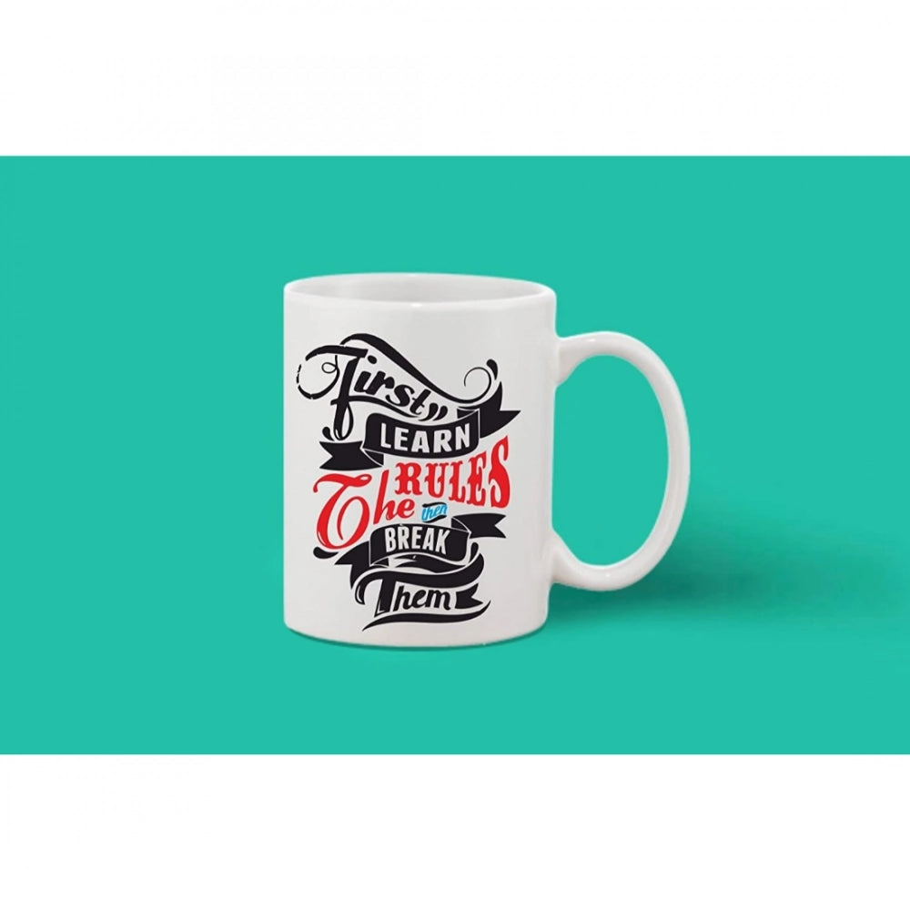 Generic Printed Ceramic Coffee Mug - 1 Pieces, White, 11oz Secondary image