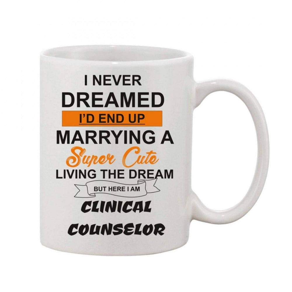 Generic Printed Ceramic Coffee Mug - 1 Pieces, White, 11oz Main image