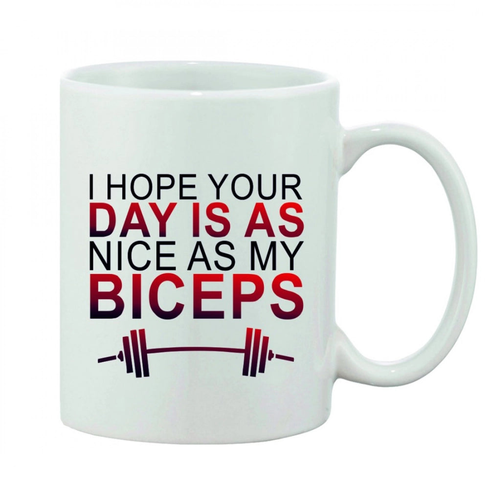 Generic Printed Ceramic Coffee Mug - 1 Pieces, White, 11oz Main image