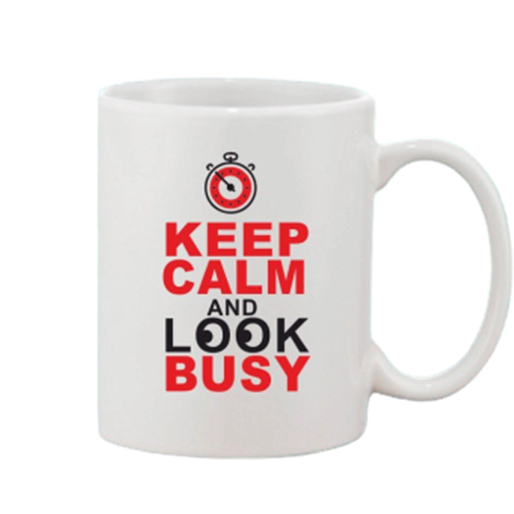 Generic Printed Ceramic Coffee Mug - 1 Pieces, White, 11oz Main image
