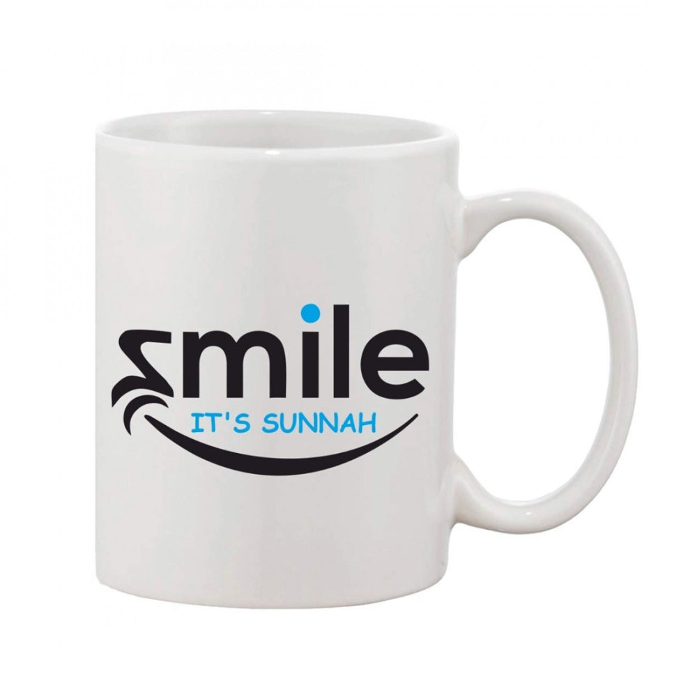 Generic Printed Ceramic Coffee Mug - 1 Pieces, White, 11oz Main image