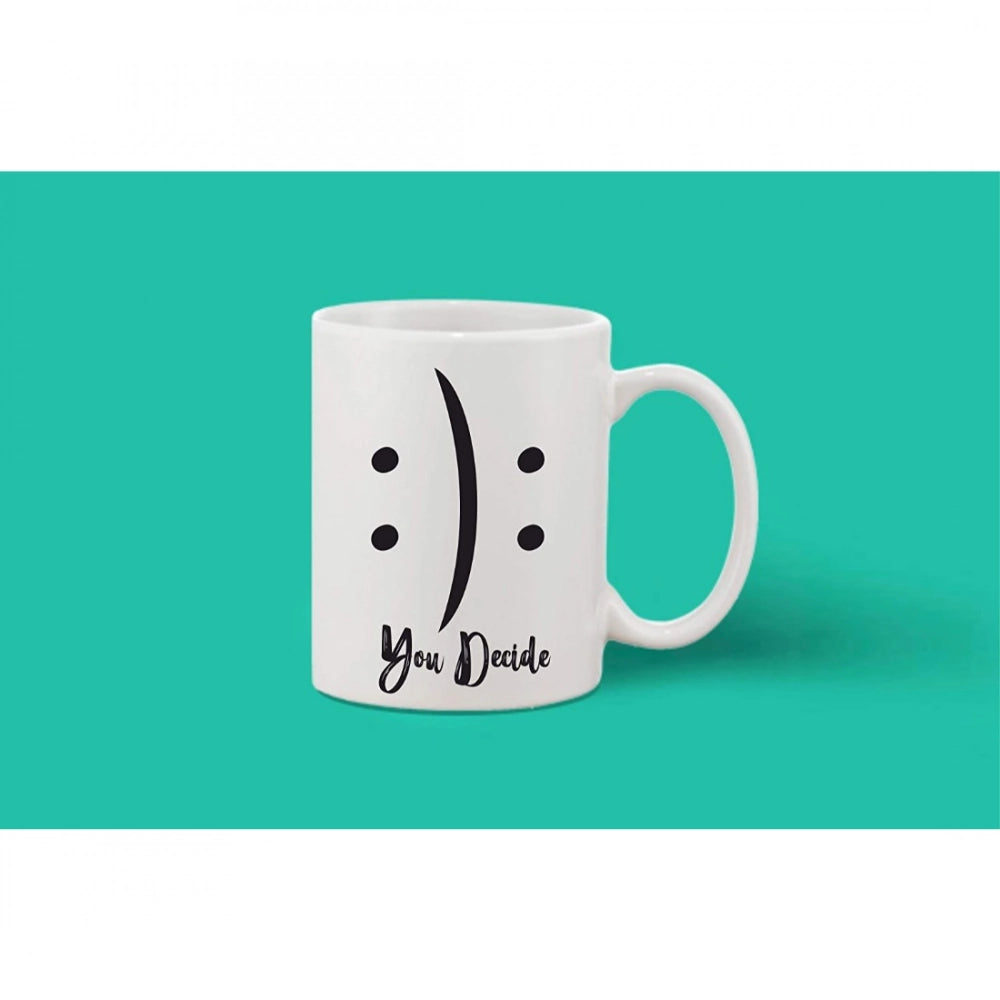 Generic Printed Ceramic Coffee Mug - 1 Pieces, White, 11oz Secondary image
