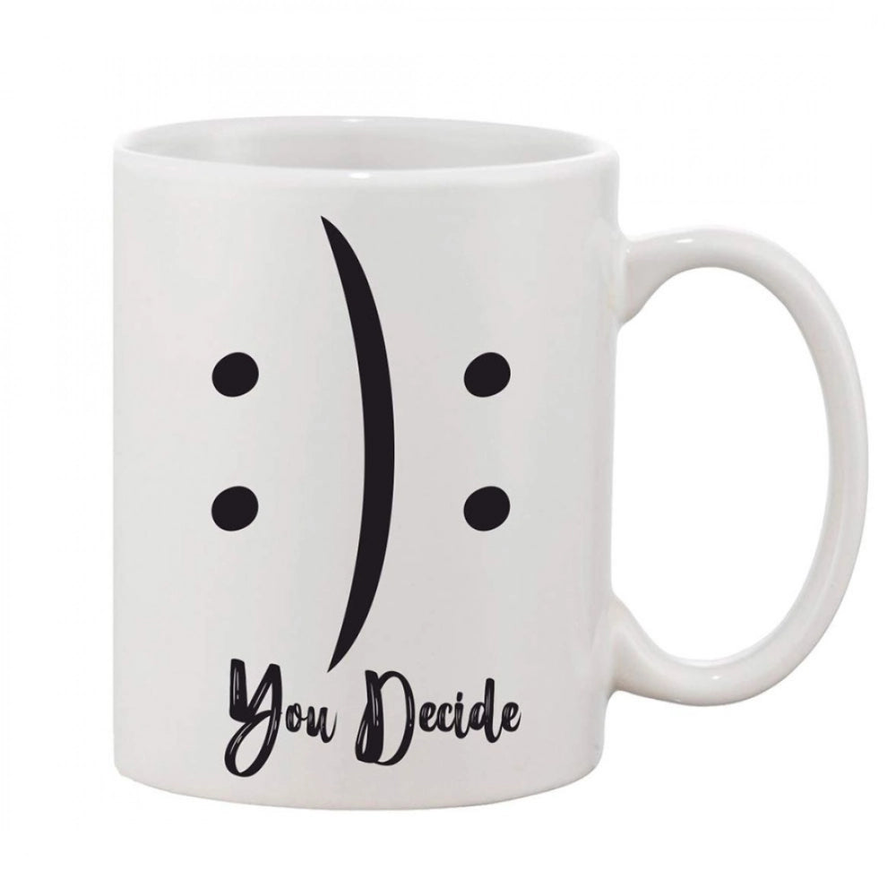 Generic Printed Ceramic Coffee Mug - 1 Pieces, White, 11oz Main image