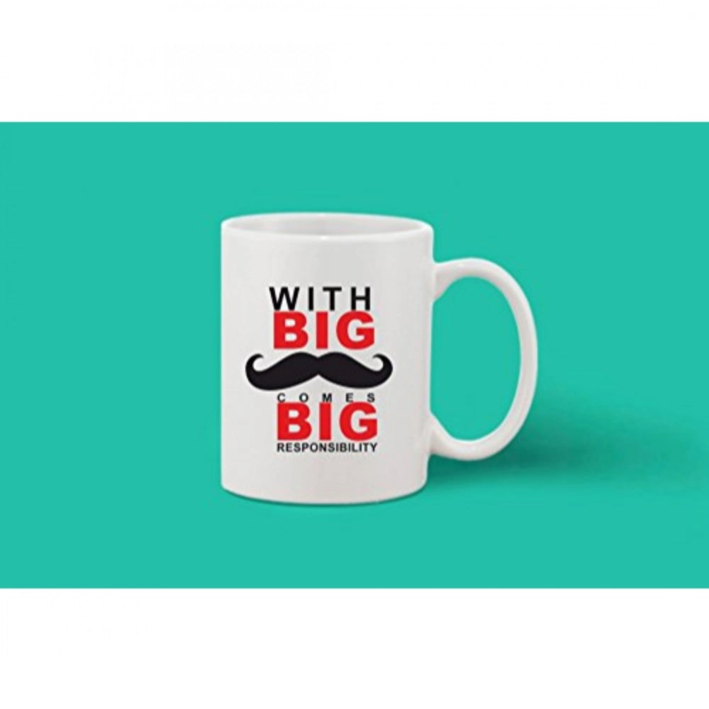 Generic Printed Ceramic Coffee Mug - 1 Pieces, White, 11oz Secondary image