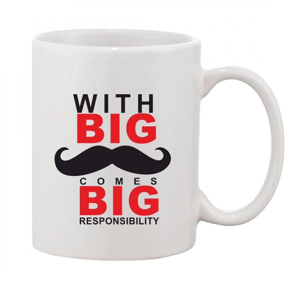 Generic Printed Ceramic Coffee Mug - 1 Pieces, White, 11oz Main image