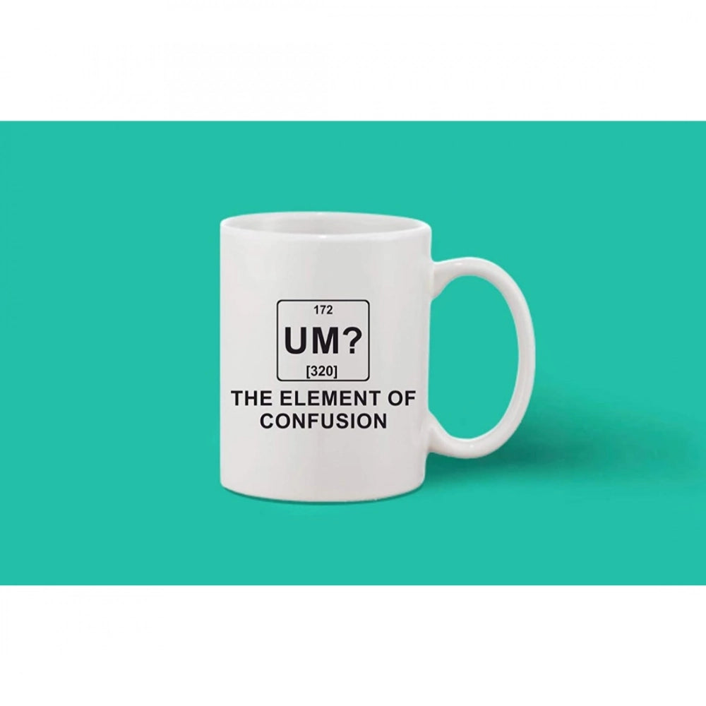 Generic Printed Ceramic Coffee Mug - 1 Pieces, White, 11oz Secondary image