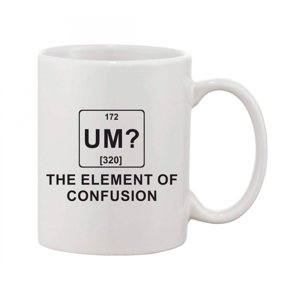 Generic Printed Ceramic Coffee Mug - 1 Pieces, White, 11oz Main image