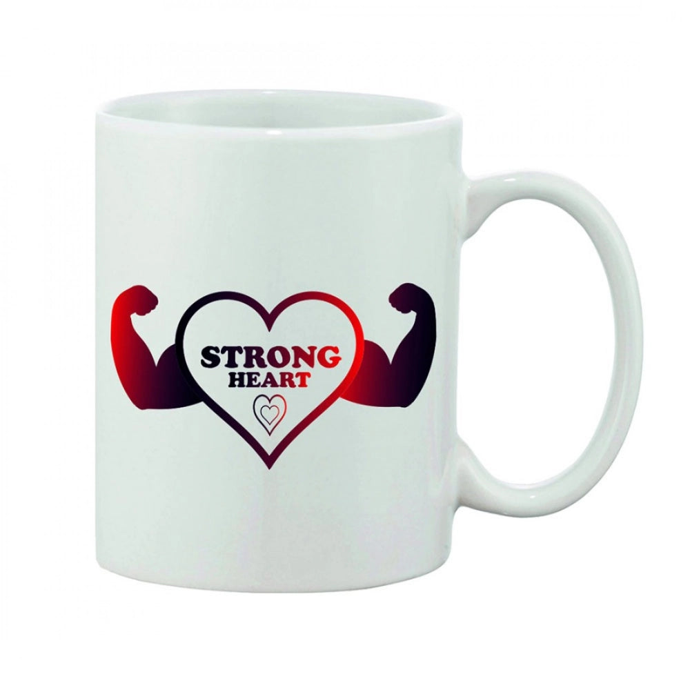 Generic Printed Ceramic Coffee Mug - 1 Pieces, White, 11oz Main image