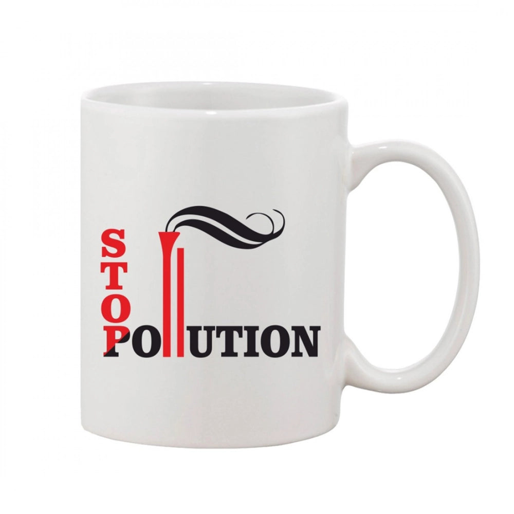 Generic Printed Ceramic Coffee Mug - 1 Pieces, White, 11oz Main image