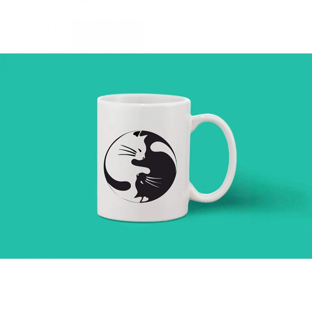 Generic Printed Ceramic Coffee Mug - 1 Pieces, White, 11oz Secondary image
