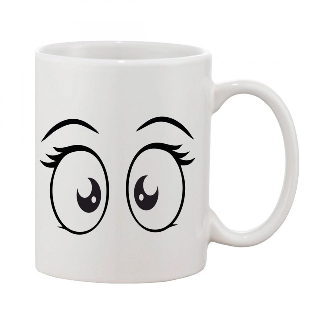 Generic Printed Ceramic Coffee Mug - 1 Pieces, White, 11oz Main image