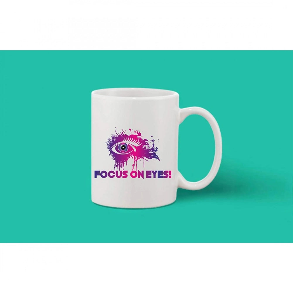 Generic Printed Ceramic Coffee Mug - 1 Pieces, White, 11oz Secondary image