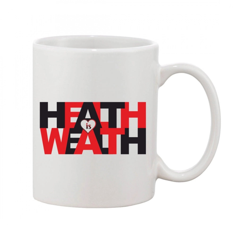 Generic Printed Ceramic Coffee Mug - 1 Pieces, White, 11oz Main image