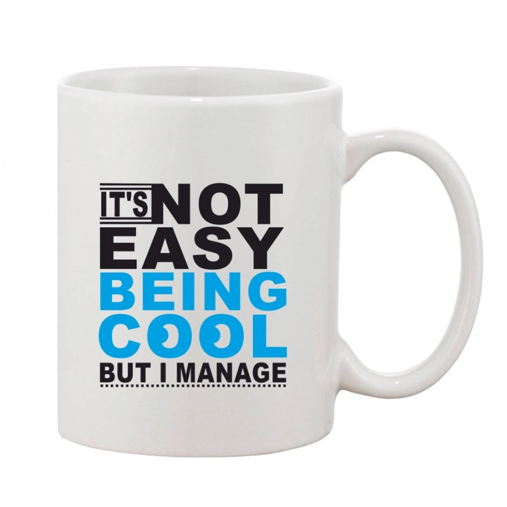 Generic Printed Ceramic Coffee Mug - 1 Pieces, White, 11oz Main image