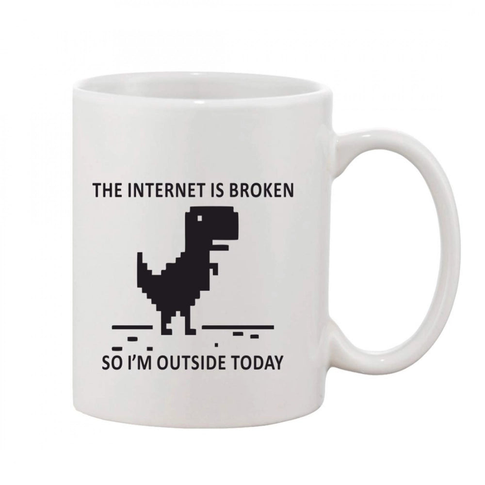 Generic Printed Ceramic Coffee Mug - 1 Pieces, White, 11oz Main image